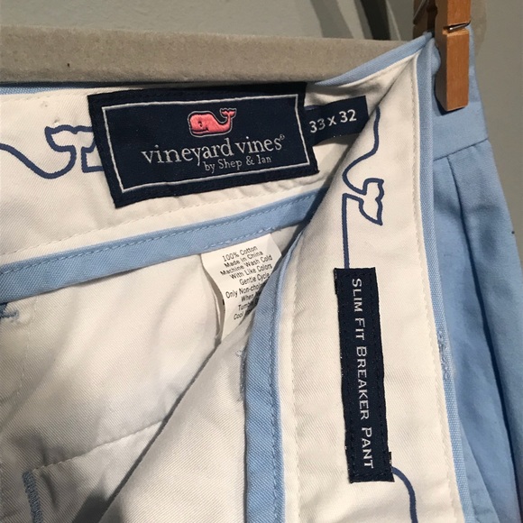 VINEYARD VINES baby blue pants 33x32 slim fit - Picture 2 of 7